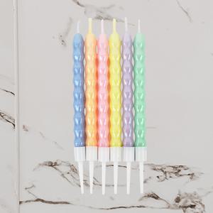 벨카마 6PCS 어린이 생일파티 케이크 양초 촛불 파티초