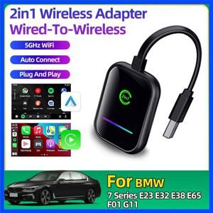 BMW 호환 호환 7 시리즈 E23 E32 E38 E65 F01 G11 무선 카플레이 Ai Box에 유선 apple 호환 iphone 호환 An