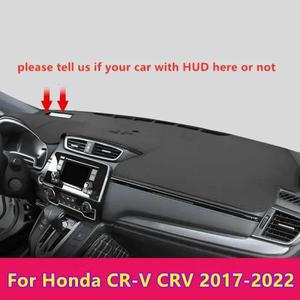 가죽대쉬보드커버 왼손 드라이브 PU 가죽 대시 보드 커버, 방지 매트, 카펫, 혼다 CR-V 2017 2020