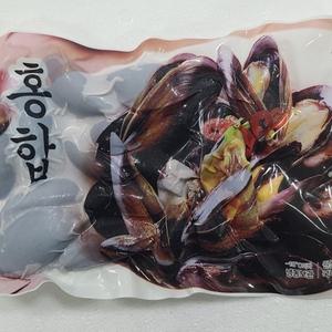 국내산 껍질채 통 자숙 홍합 1팩당 250g 7팩