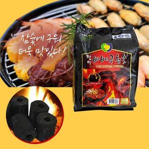 2kg 참숯 바베큐숯 고체 연료 캠핑 용품 차콜 고기숯 구이용 캠핑용 숫