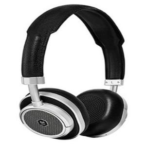 마스터앤다이나믹 와이어리스 온이어 헤드폰 MW50, Silver Metal + Black Leather