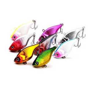 2Pcs 싱킹 낚시 미끼 4CM4.5G Crankbaits 하드 인공 VIB Wobblers 진동 겨울 얼음