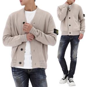 24FW 스톤아일랜드 와펜 패치 코튼 가디건 8115556A2 V0097