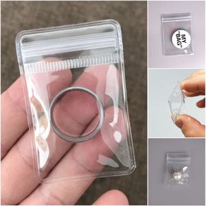 PVC 포장지 귀걸이 악세사리 보관 정리 지퍼백 수납함 소분 비닐 (2개)