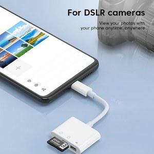 Elough C 타입 어댑터, TF CF SD 메모리 카드 리더기, USB C 카드 어댑터, 맥북 삼성 화웨이 샤오미 OTG 라이터, 컴팩트 플래시