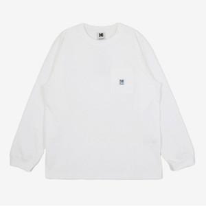 맨투맨티 RQJ K4223ERL11WHT 포켓 긴팔 티셔츠 WHITE