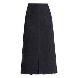 여성 세련도도녀 정장 스커트 울 모직 슬림핏 추동 A라인 하이웨스트 슬림 일자 패션 트임 OOTD4