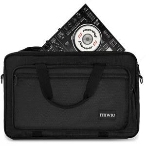 ITHWIU DJ 휴대용 케이스 핏 DDJ 200, ddj-wego3, AKAI MK3, 네이티브 마쉬니 미크로 Mk3, 헤라클레스 DJ 컨트롤 인펄스 200, 누마크 파티 믹스, 멀티 FX 페달, 라인 6 헬릭스 플로어, 16 x 10 x 2.5 인치, 블랙
