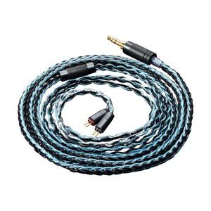 QOA 키네라 셀레스 라라 IEM 케이블, 3.5mm 이어폰 연장 코드, 8코어 고순도 무산소 구리 도금 HiFi 케이블(0.78mm 2핀)