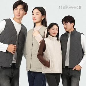 카라 용 패딩 누빔 퀼팅 경량 조끼 브이 경량조끼 (3ezfy)