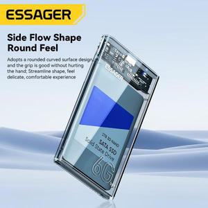 Essager 2.5 인치 SATA 박스  USB 3.0 HDD 인클로저  모바일 하드 드라이브 케이스  SSD용  수납함 디스크
