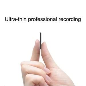 초박형 미니 활성화 음성 녹음기 Espia 디지털 사운드 HD 소음 감소 음성 제어 딕터폰 MP3 플레이어 32GB 4