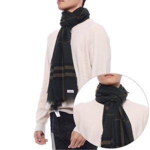 [버버리] 24FW 남성 체크 울 머플러 (8098694 SHADOW M 24F)