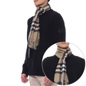 [버버리] 24FW 남성 체크 캐시미어 머플러 (8091006 LINDEN M 24F)