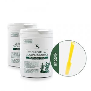 VS 모델링 증정) 마스크팩 클로렐라 보습팩 (1+1) 쿨링 250g(롱크린주걱 수분
