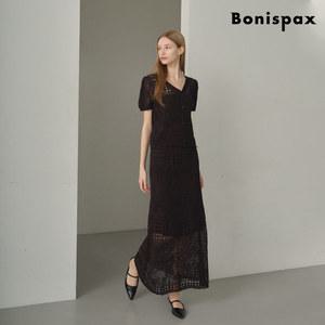 [롯데백화점]보니스팍스 펀칭 니트 가디건 치마 셋업 (XP2OW020L0)