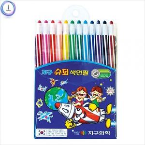 지구 슈퍼 색연필 12색