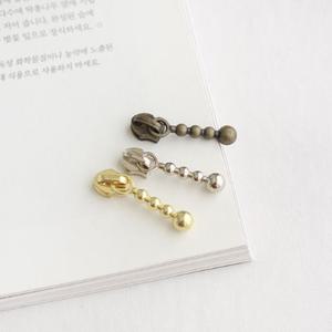 5개입) 3호 지퍼머리- 스노우(3컬러) - 지퍼슬라이드 jgn _ 코일지퍼용지퍼고리