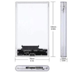 호환 SSD 박스 케이스 SATA 2 5인치 Type-C 드라이브 인클로저 외부 케이블 HDD 투명 USB 3 1 플러그 3 0 휴대폰 하드