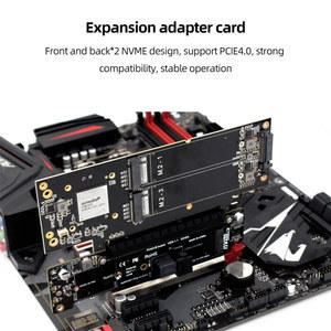 호환 PCIe 2280, 지지대, 어댑터, X8 포트 X4 NVMEx2 입력 PCIE4 0 to 2260, M 2 2242/2230 X16 분배기 SSD 카드