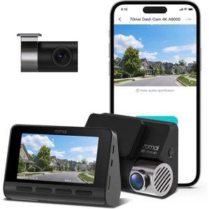 70mai True 4K Dash Cam A800S Sony IMX415 전면 후면 GPS 내장 슈퍼 나이트 비전 3'' IPS LCD 주차 모드 A