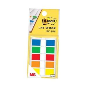 알뜰팩 포스트잇 플래그 분류용 필름 44x12mm 5색 3M
