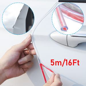 풍절음고무몰딩 소음 진동방지 5M 범용 자동차 도어 엣지 가드 몰딩 스트립 고무 안티 스크래치 U 투명 씰