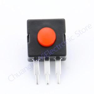 레드 버튼 LED 손전등 스위치 1212-223DB 12x12mm 측면 스트레이트 풋 3 0.5A 50VDC ON-OFF 10 개