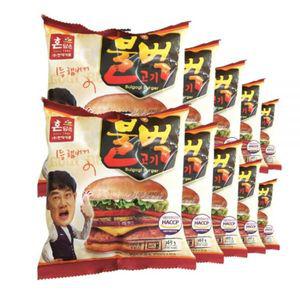 옛날 불벅 냉동 불고기 햄버거 pc방 음식 학교 매점 버거 편의점 매점빵 만들기