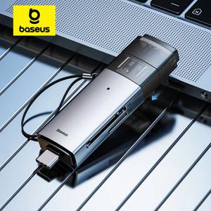 cf카드 메모리카드 Baseus 노트북 액세서리용 스마트 카드 리더 USB C USB3.0 에서 SD 마이크로 TF 메모리