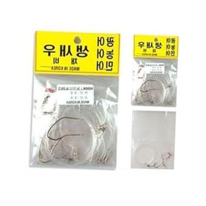 민물낚시 생새우채비_농어바늘 찌