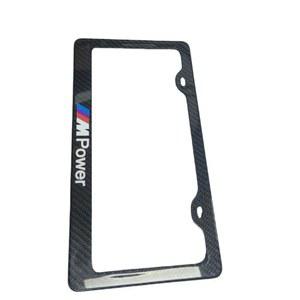 자동차 번호판 가드 BMW 파워 트윌 직조 카본 섬유 프레임 커버 광택 UV 보호 경량 트루 3K 미국 캐나다 멕시코