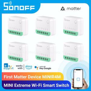 SONOFF MINIR4M 미니 익스트림 와이파이 스마트 외부 스위치 분리 릴레이 음성 제어 지지대 알렉사 구글 홈 스마트싱스 1 20개
