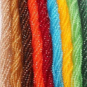 힐링소품,천연 원석2mm 4mm 6mm 8mm Rondelle 오스트리아 크리스탈 비즈면 처리 된 유리 구슬 DIY 팔찌 의