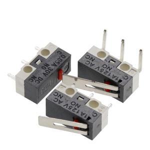 10PCS 마이크로 리미트 스위치 순간 버튼 1A 125V 마우스 3 핀 롱 핸들 롤러 토글 암 SPDT 12X6X6MM
