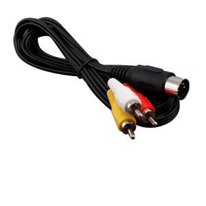 영상선 SEGA Mega Drive 1 용 1.8M AV RCA 오디오 비디오 케이블 Genesis 코드 게임용