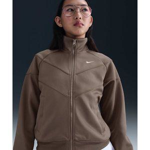 [매장정품] 나이키 NIKE 바람막이 윈드러너 폴리 니트 자켓 W - 밍크 브라운화이트 / HJ0976-233