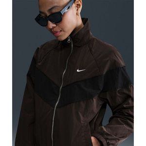 [매장정품] 나이키 NIKE 바람막이 윈드러너 루즈 UV 우븐 풀집 재킷 W - 벨벳 브라운블랙화이트 / FV6305-2