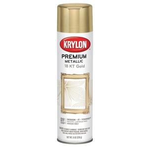 크라이런 Krylon 프리미엄 메탈릭 스프레이 페인트 226g 18KT 골드
