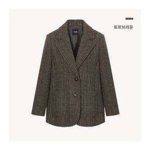 더엣지 24FW 울혼방 보이핏 하프코트 - 272004