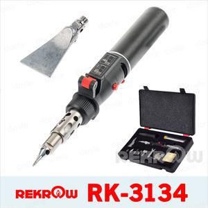 REKROW RK-3134 가스 인두기SET 마루보수 핫브러워 휴대용/핫스크래퍼장착