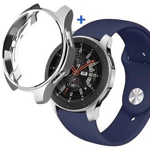 갤럭시워치 42mm 46mm 호환 슬림 TPU 케이스 리퀴드 실리콘 밴드 스트랩