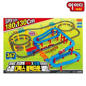 슈퍼디럭스 블록타운세트 /기차 놀이 레일 전동 세트
