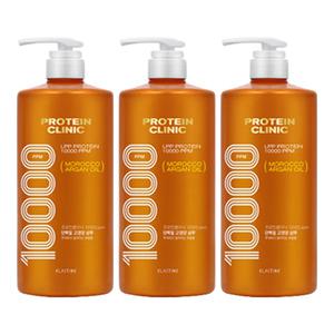 엘라스틴 프로틴클리닉 고영양 단백질 샴푸 1000ml, 3개
