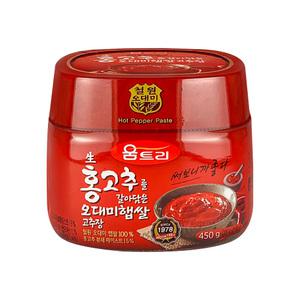 움트리 生홍고추를 갈아담은 오대미 햅쌀고추장, 450g, 1개
