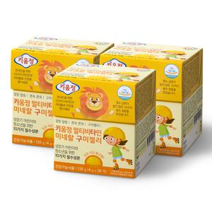 [소비기한 임박제품 25.10.23] 키움정 멀티비타민 미네랄 구미젤리(키타구) 30구미 x 3박스