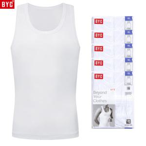 BYC 남성 런닝 세트 5매 순면 100% 남자 민소매 조끼 나시 흰색 화이트 셔츠 주니어 기본 90~110 5S_2113