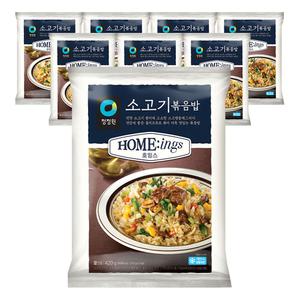청정원 호밍스 소고기 볶음밥, 2인분, 420g, 8개