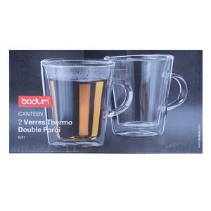 보덤 칸틴 더블월 유리컵 2P 200ml BODUM